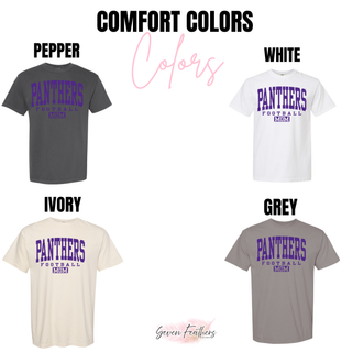 Royal Valley Jr. Panthers Vintage Football Mom Comfort Colors short sleeve options