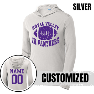 Royal Valley Jr. Panthers Vintage Football PosiCharge Competitor Hoodie detail view