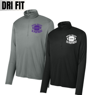 Royal Valley Jr. Panthers Vintage Football PosiCharge Quarter-Zip Pullover