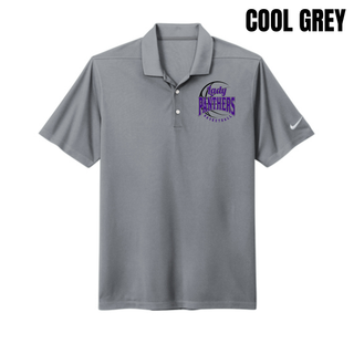 Cool Grey micro pique polo with the Lady Panthers Basketball design on the left chest