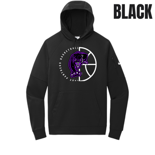 Black men's Therma-FIT pocket pullover hoodie with the Half Court Prowl Lady Panthers design on the chest
