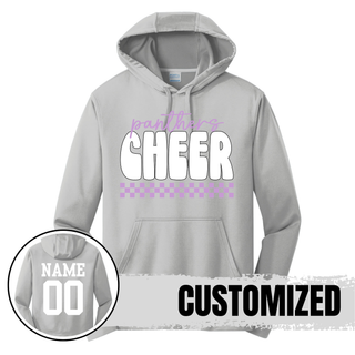 Royal Valley Panthers Cheer performance hoodie customized with name and number on back