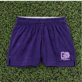 Go Panthers Cheer Pom Jersey Knit Squad Short