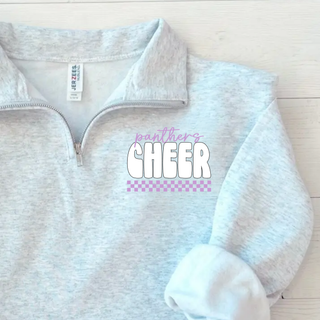 Royal Valley Panthers Cheer quarter zip pullover back view