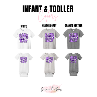 Royal Valley Panthers Game Day Pennant Top infant and toddler color options