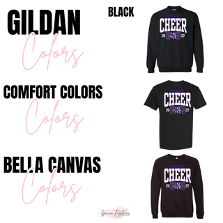 Royal Valley Senior Cheer Dad top brand options in Black - Gildan, Comfort Colors, Bella Canvas