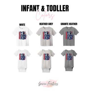 Infant and toddler color options for Seaman Jr. Vikings football helmet splatter top in white heather grey and granite heather
