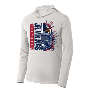 Silver Seaman Jr. Vikings football helmet splatter PosiCharge competitor hoodie Topeka Kansas
