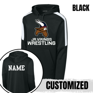Seaman Jr. Vikings Mat Pride Fan Favorite Hoodie with the Viking head and JR. VIKINGS WRESTLING design