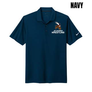 Seaman Jr. Vikings Mat Pride Nike Dri-FIT polo with JR. VIKINGS WRESTLING lettering