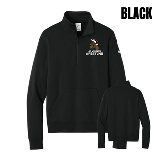Seaman Jr. Vikings Mat Pride women's Club Fleece Half-Zip featuring the wrestling design