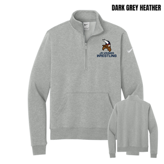 Seaman Jr. Vikings Mat Pride women's Club Fleece Half-Zip with JR. VIKINGS WRESTLING lettering