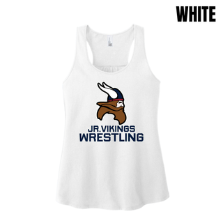 Seaman Jr. Vikings Mat Pride women's racerback tank with the JR. VIKINGS WRESTLING design