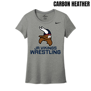Seaman Jr. Vikings Mat Pride women's rLegend tee with JR. VIKINGS WRESTLING lettering