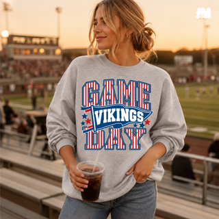 Seaman Vikings Game Day Pennant Top worn at football game