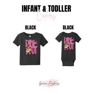 Seaman Vikings Pink Out Mascot Top infant and toddler in black