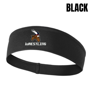 Seaman Vikings Wrestling Basic Mat PosiCharge headband with the Viking head and WRESTLING design