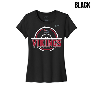 Seaman Vikings Wrestling women's rLegend tee with the distressed S mat emblem and Vikings Wrestling lettering