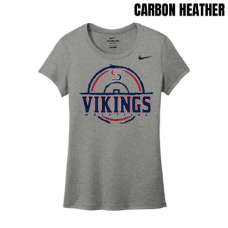 Seaman Vikings Wrestling women's rLegend tee with the distressed S mat emblem and Vikings Wrestling lettering