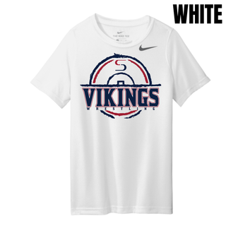 Seaman Vikings Wrestling youth rLegend tee with the distressed S mat emblem and Vikings Wrestling lettering