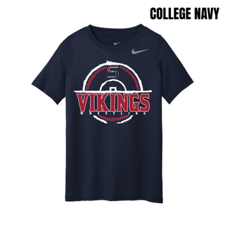 Seaman Vikings Wrestling youth rLegend tee with the distressed S mat emblem and Vikings Wrestling lettering