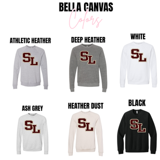 Bella Canvas Silver Lake bold SL top in athletic heather, deep heather, white, ash grey, heather dust, and black
