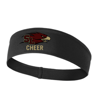 Black headband with SL Eagles logo and CHEER text front view
