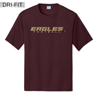 Silver Lake Eagles Football Impact Dri-Fit performance top in maroon
