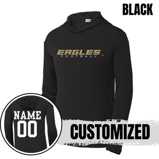 Silver Lake Eagles Football Impact PosiCharge Competitor Hoodie in black with customized name and number on back
