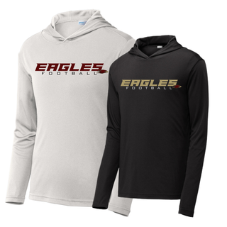 Silver Lake Eagles Football Impact PosiCharge Competitor Hoodie in white and black
