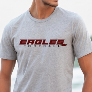Man wearing heather grey Silver Lake Eagles Football Impact top
