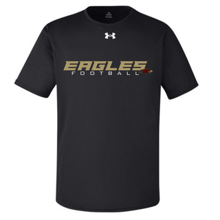 Silver Lake Eagles Football Impact Under Armour Youth Team Tech Tee in black
