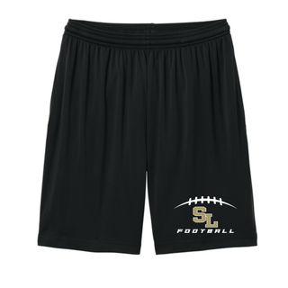 Silver Lake Eagles Football Kickoff black cooling performance short flat lay
