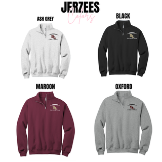Silver Lake Eagles Football Kickoff cadet quarter zip available in ash grey, black, maroon, and oxford
