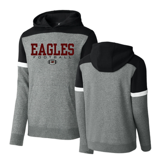 Drive Fleece Colorblock Hoodie with Silver Lake Eagles Football Standard graphic