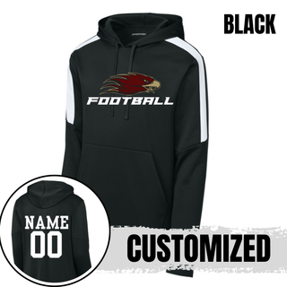 Silver Lake Eagles Football Strike fan favorite hoodie in black with customized name and number on back

