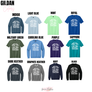 Gildan Sorry I Can't Volleyball Season white ink top in indigo, light blue, mint, royal, military green, carolina blue, purple, sapphire, dark heather, graphite heather, navy, black
