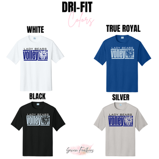 St. Marys Bears Bear Block Volleyball Dri-Fit Shirt - white, true royal, black, silver performance tee color options
