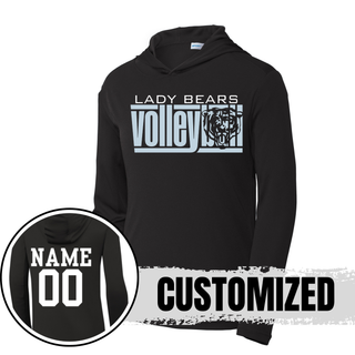 St. Marys Bears Bear Block Volleyball PosiCharge Competitor Hoodie black with custom name and number on back
