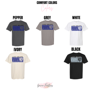 St. Marys Bears Bear Block Volleyball Shirt - pepper, grey, white, ivory, black Comfort Colors tee options
