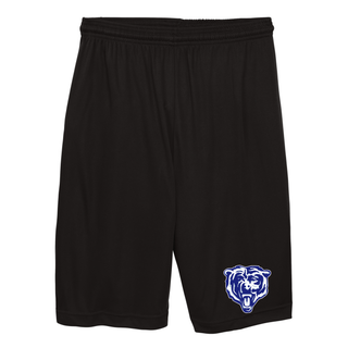 St Marys Bears Classic Mascot Cooling Performance Short Black Left Leg Bear Head St Marys Kansa