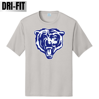 St Marys Bears Classic Mascot Dri-Fit Performance Top Silver St Marys Kansas