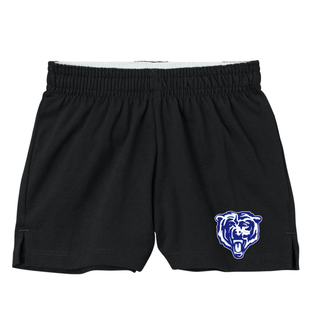 St Marys Bears Classic Mascot Jersey Knit Squad Short Girls Black St Marys Kansas