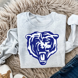 St. Marys Bears Classic Mascot Shirt St. Marys Kansas - athletic heather crewneck sweatshirt
