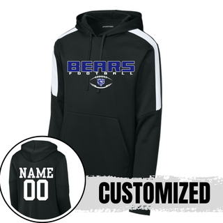 St Marys Bears Football Bear Head Logo Fan Favorite Hoodie Black Custom Name Number St Marys Kansas
