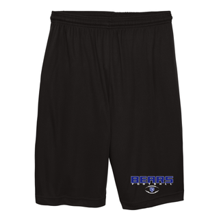 St Marys Bears Football Bear Head Logo Performance Short Black St Marys Kansas