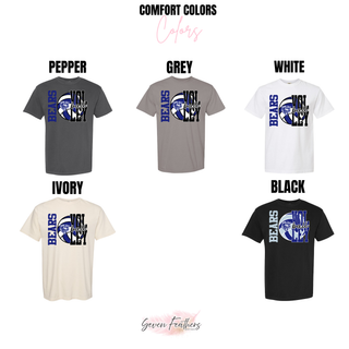St. Marys Bears Game Set Volleyball graphic tee color options pepper, grey, white, ivory, and black
