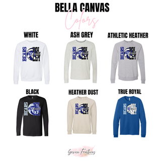 St. Marys Bears Game Set Volleyball Top long sleeve color options white, ash grey, athletic heather, black, heather dust, and true royal
