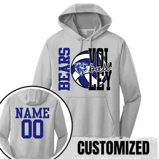 St. Marys Bears Game Set Volleyball Performance Hoodie sand color with customized name and number on back
