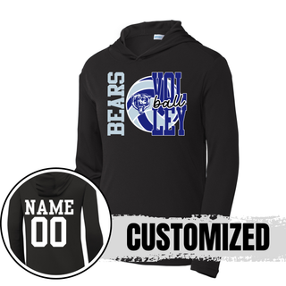 St. Marys Bears Game Set Volleyball PosiCharge Competitor Hoodie black with customized name and number on back
